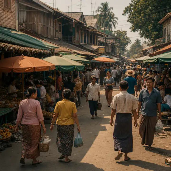 Street market test photo for photo locati0n accuracy